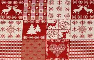 Gobelínová látka patchwork