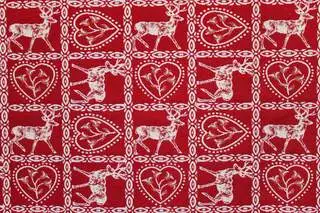 Dekorační látka skandinávského stylu s jeleny 