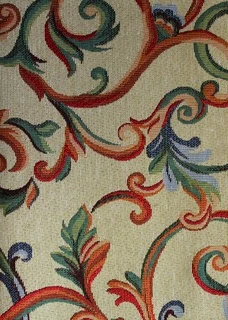 Dekorační látka s vetkaným vzorem