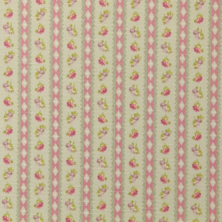 Dekorační  látka Květinové proužky