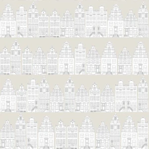 Tapeta s domky Amsterdam