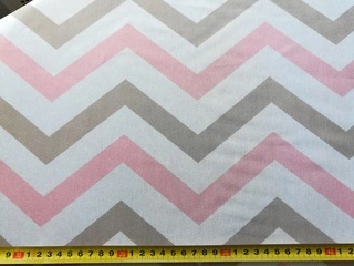 Bavlněná látka s potiskem Cik Cak XXL