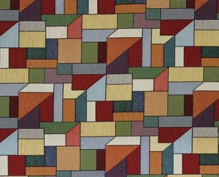 Potahová látka s geometrickými tvary