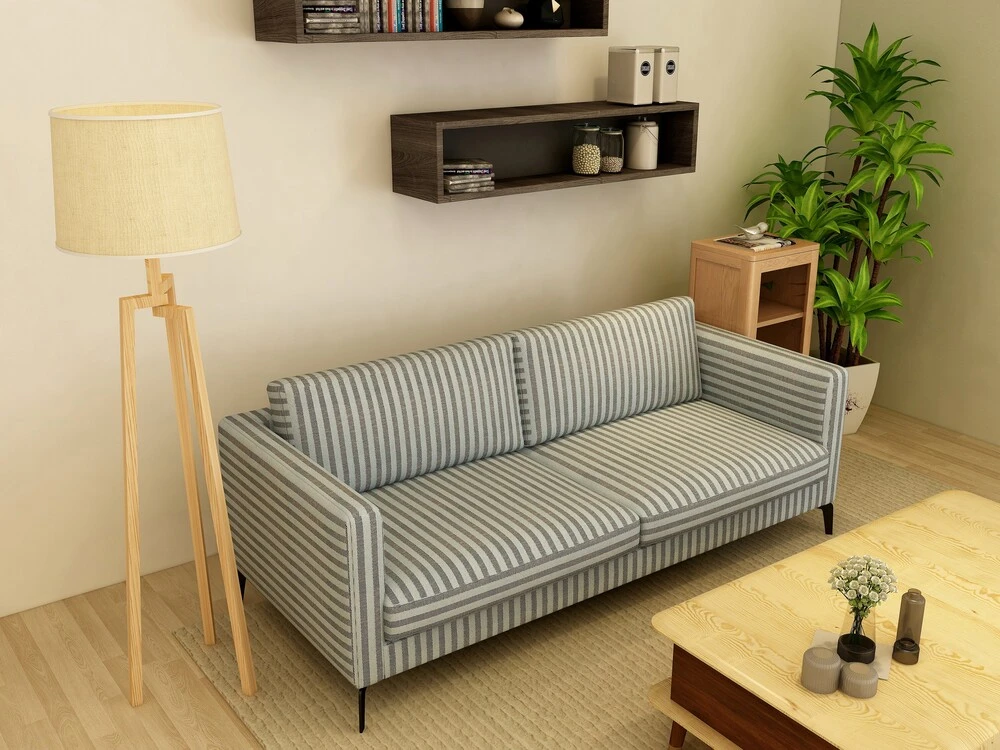 Potahová a dekorační látka s pruhy