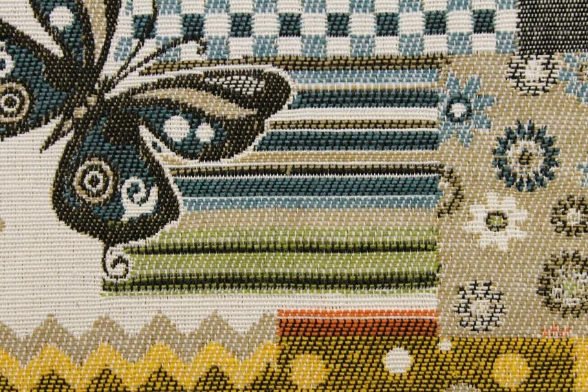 Potahová látka s vytkávaným vzorem Jaro