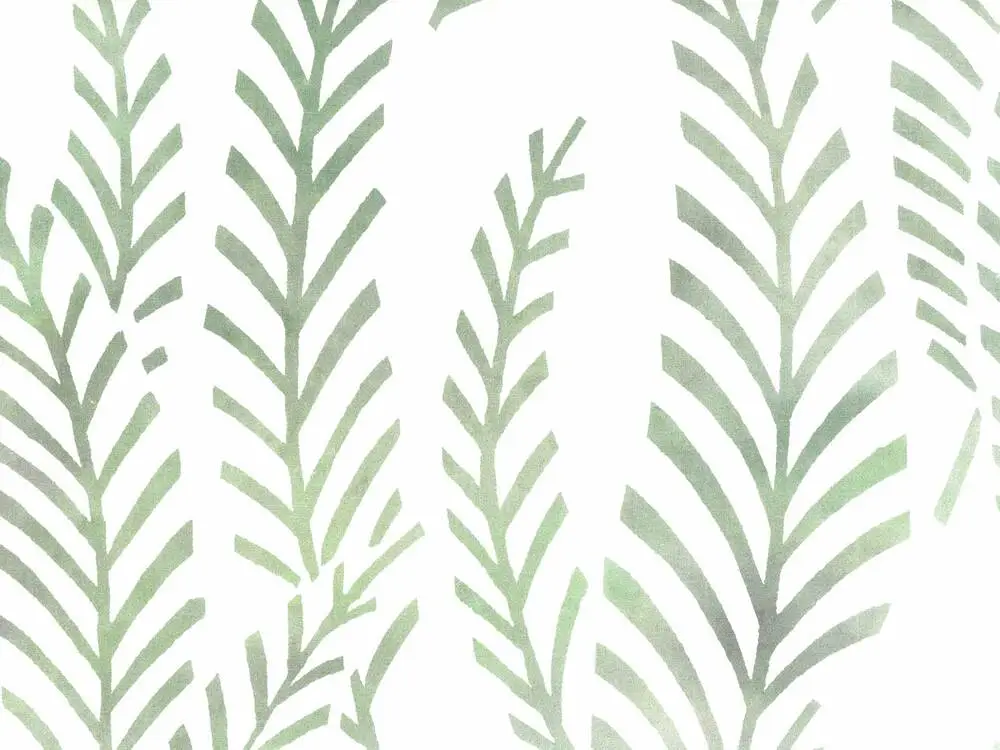 Neprůhledná látka s potiskem kapradí