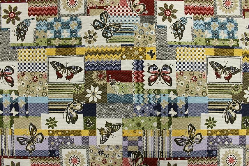 Potahová látka s vytkávaným vzorem Jaro