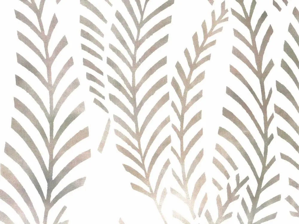 Neprůhledná látka s potiskem kapradí