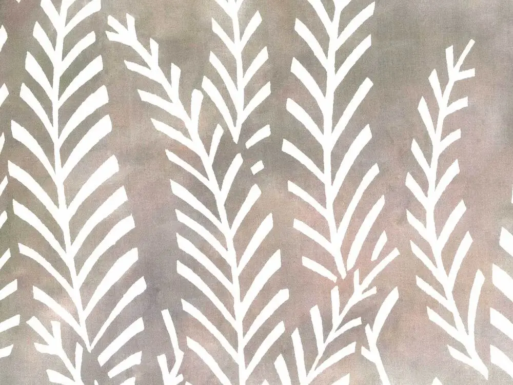 Neprůhledná látka s potiskem kapradí