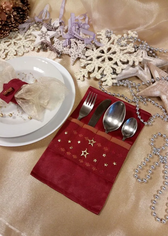 Obal , pouzdro na příbory, prostírání s příbory