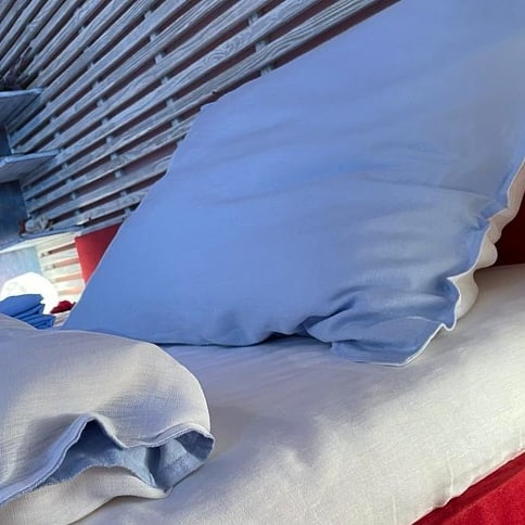 Ložní prádlo, souprava ze lnu v prané úpravě 100% LEN 