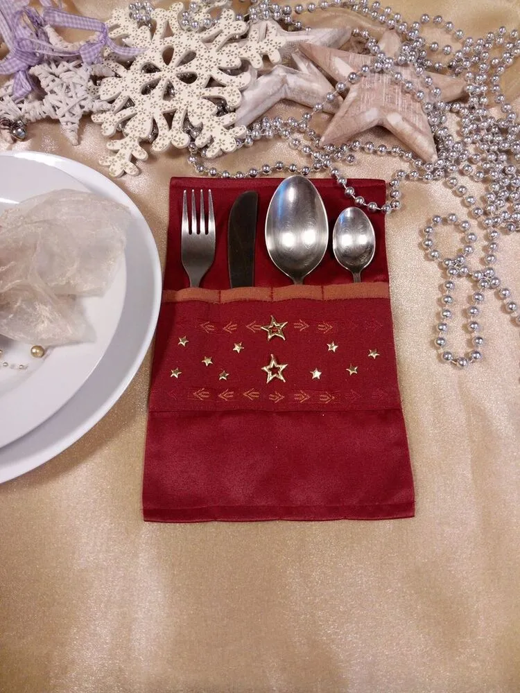 Obal , pouzdro na příbory, prostírání s příbory