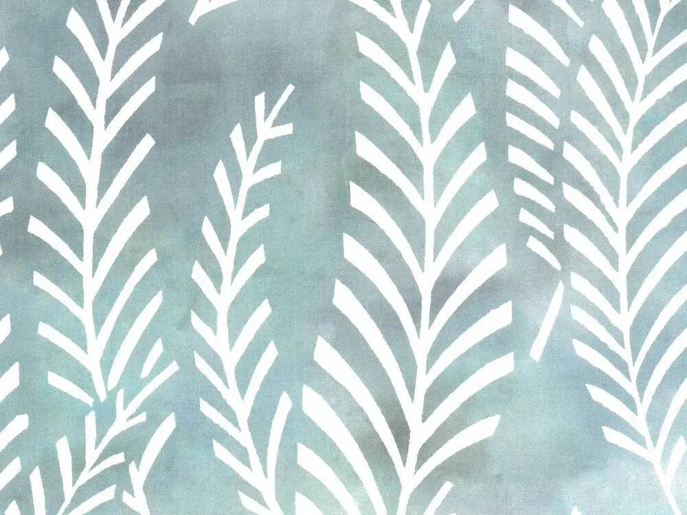 Neprůhledná látka s potiskem kapradí